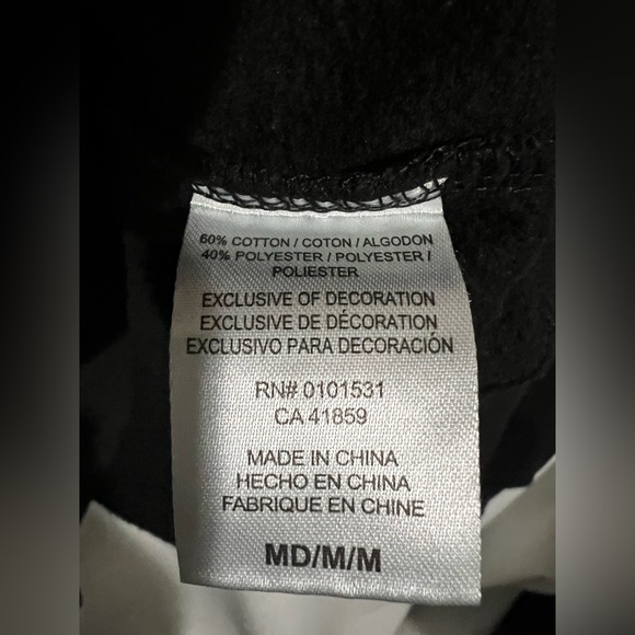 Black McQueen Hoodie with Red embroidered Logo - Picture 3 of 6